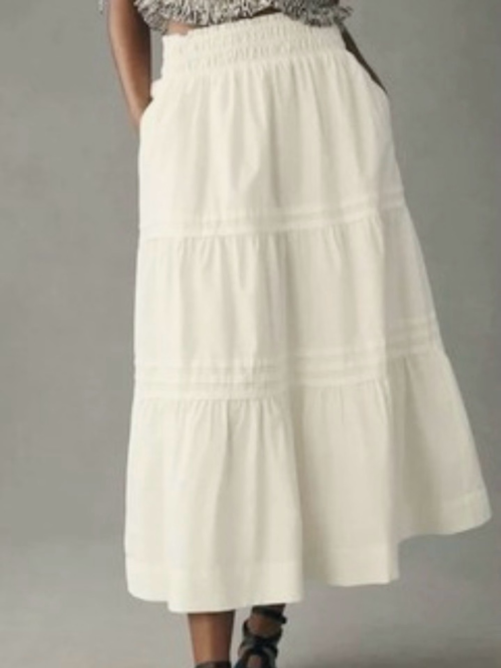 Anthropologie The Somerset Long Midi Maxi Skirt Boho or Western